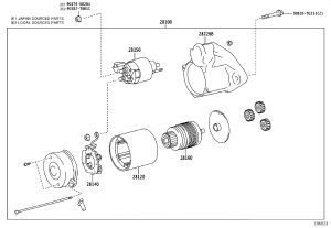 Starter Motor Carbon Brush 28140-62030 for Toyota FJ Cruiser
