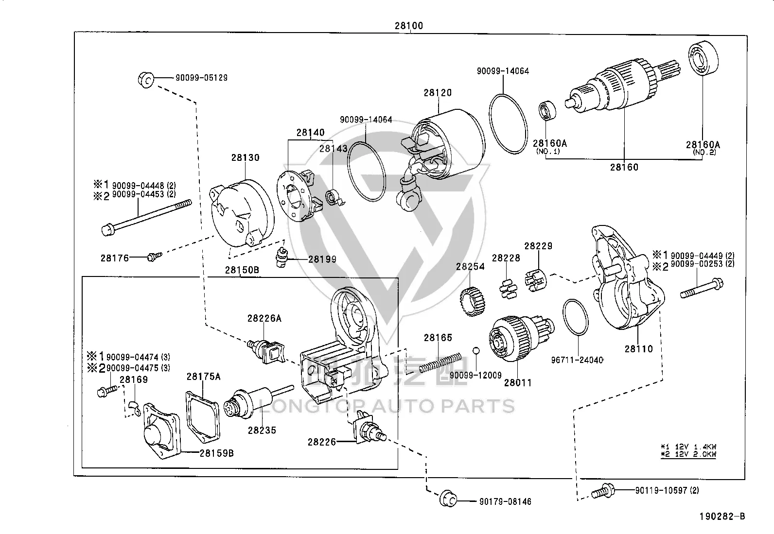 Starter Solenoid Switch 28150-50064 for Lexus LS400