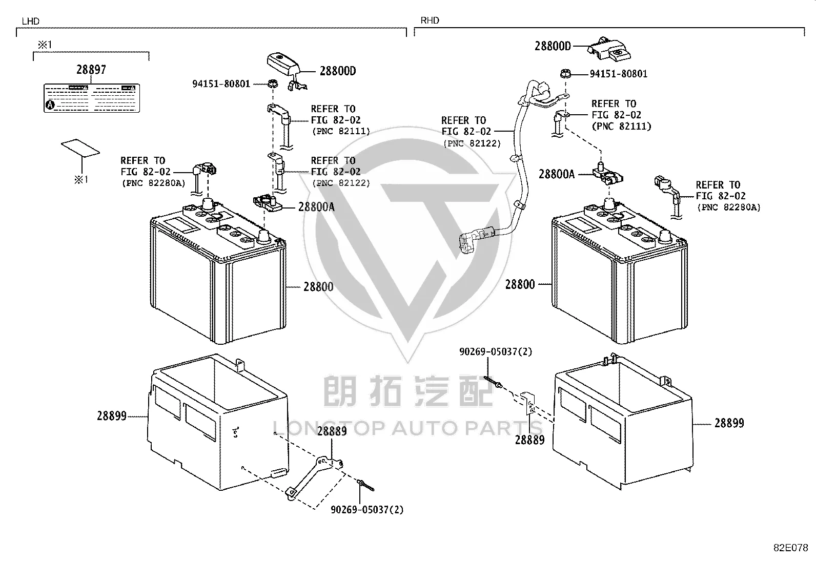 Battery Wire Clamp Bracket 28889-31010 for Toyota Crown