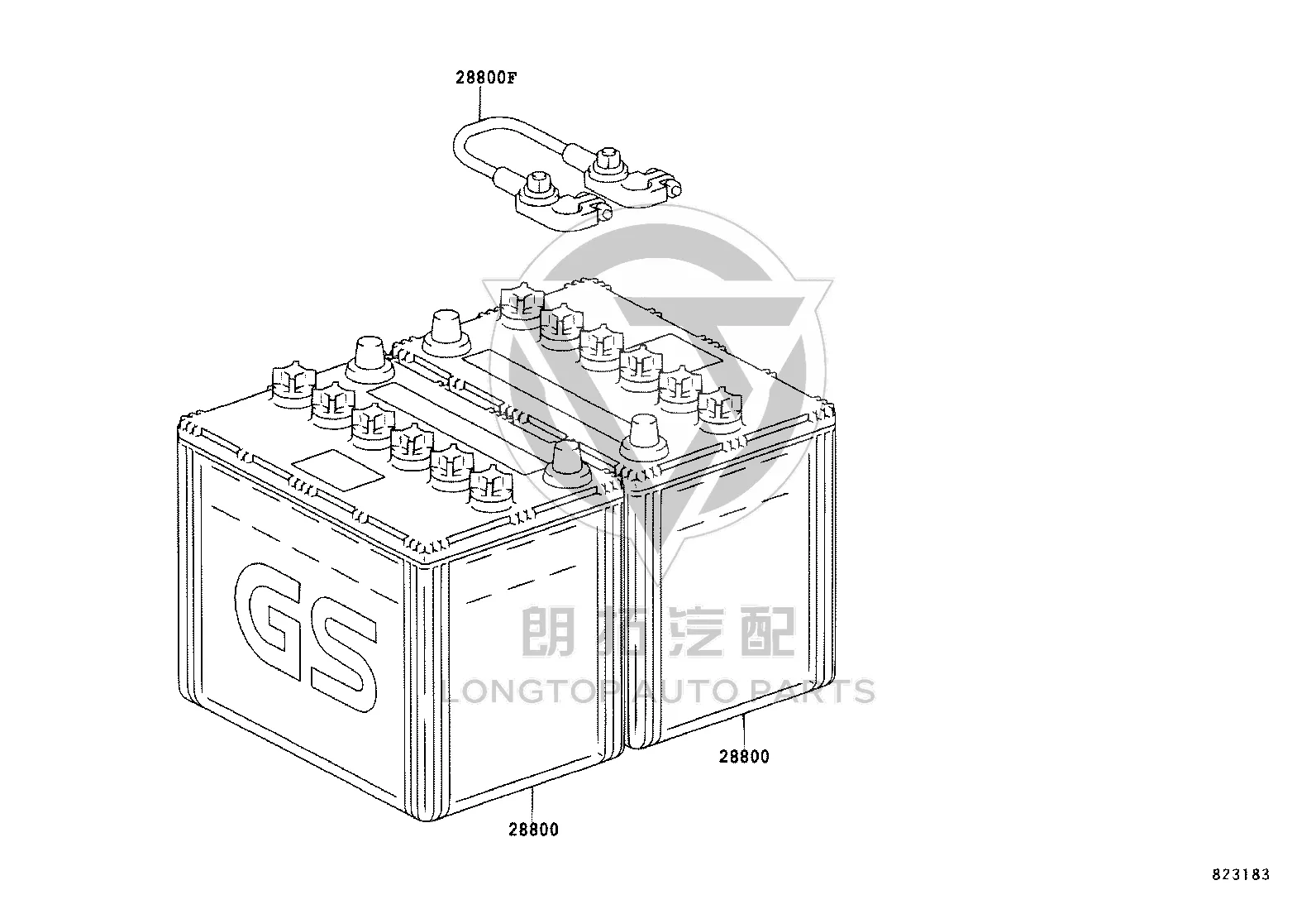 Storage Battery 28800-42041 for Toyota ALPHARD