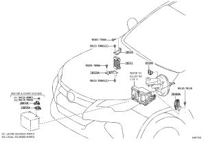 Battery Current Sensor 28850-36030 for Toyota Alphard
