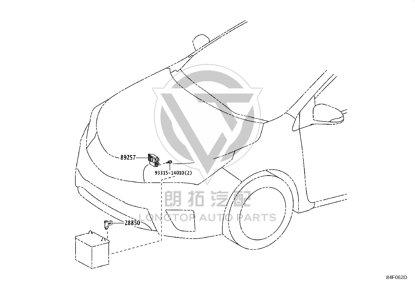 Battery Current Sensor 28850-37060 for Toyota Corolla