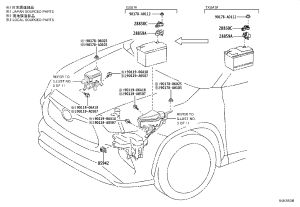 Battery Current Sensor 28850-F0090 for Toyota Highlander