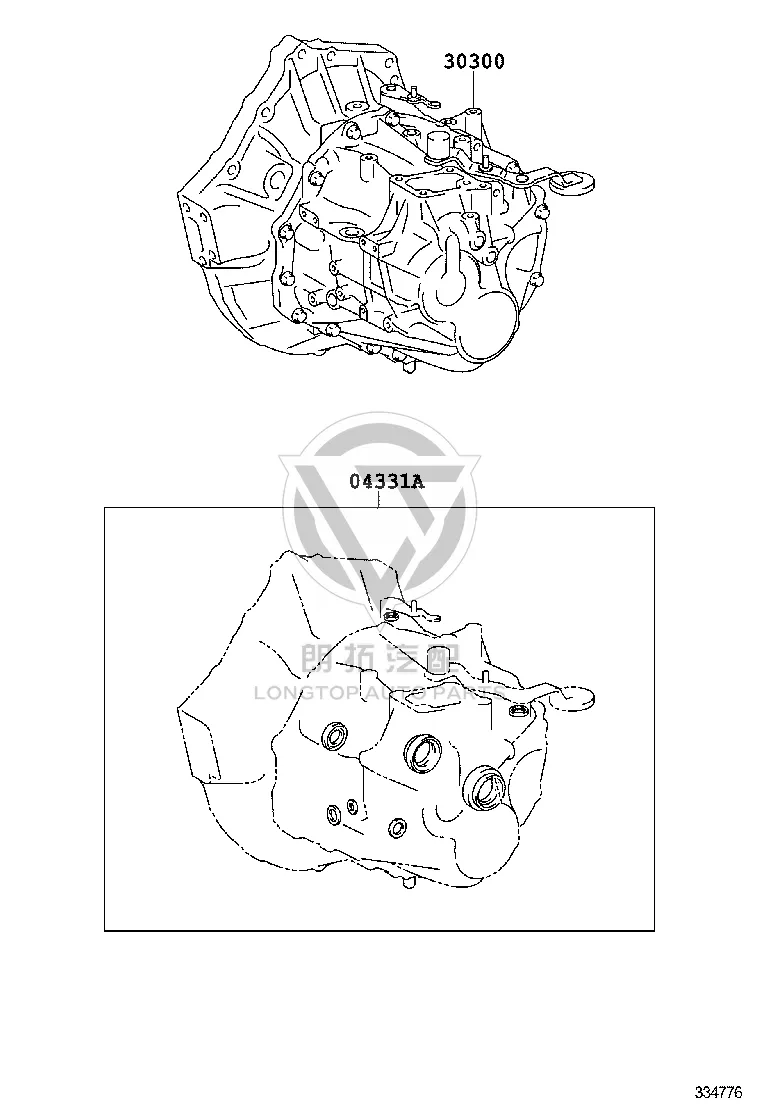Transmission Assembly 30300-42242 for Toyota RAV4