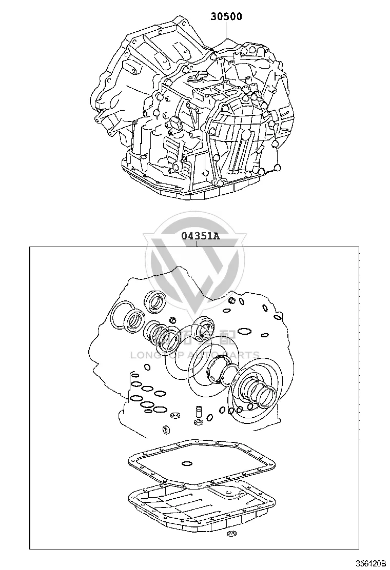 Transmission Assembly 30500-12D30 for Toyota Corolla
