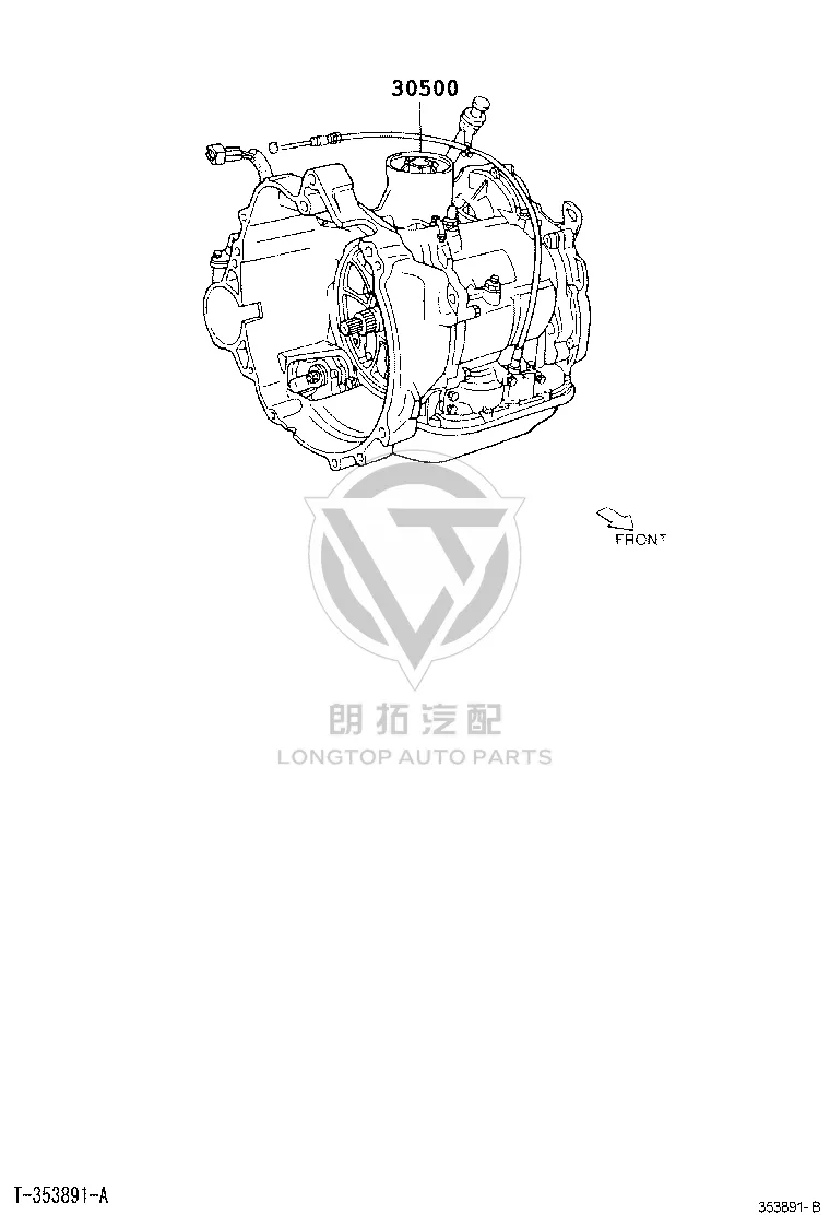 Transmission Assembly 30500-52200 for Toyota Vios