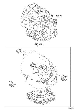 Transmission Assembly 30500-52410 for Toyota Vios