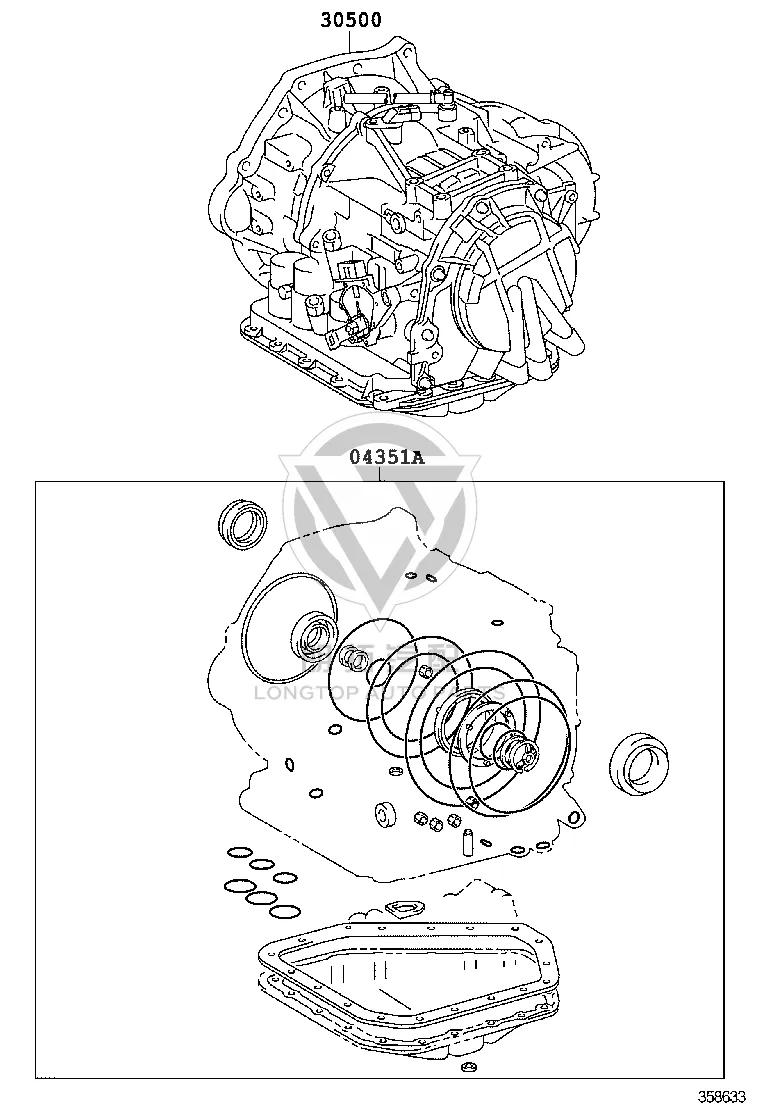 Transmission Assembly 30500-52470 for Toyota Yaris
