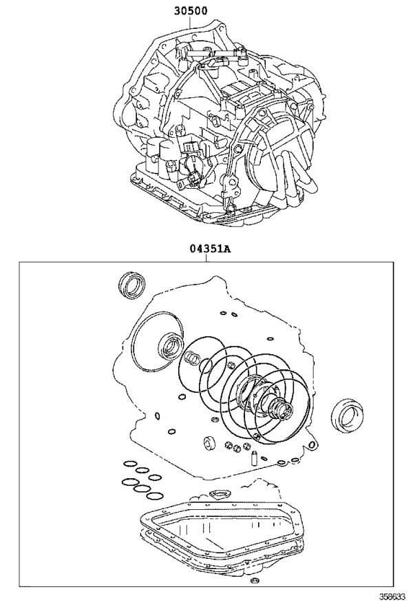 Transmission Assembly 30500-52470 for Toyota Yaris