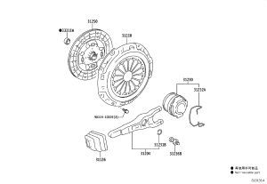 Clutch Pressure Plate 31210-36310 for Toyota Coaster