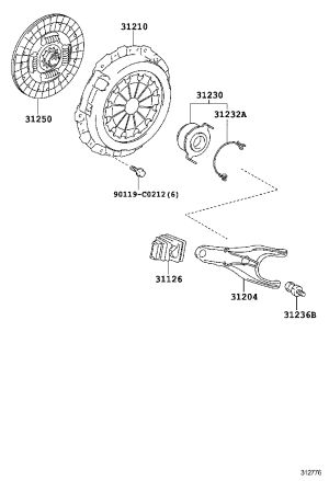 Clutch Pressure Plate 31210-0D160 for Toyota Vios
