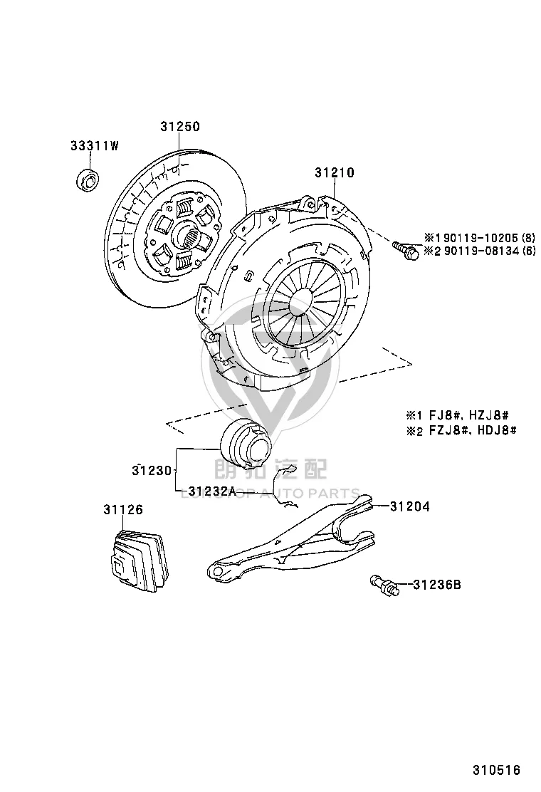 Release Bearing 31230-60181 for Toyota Land Cruiser