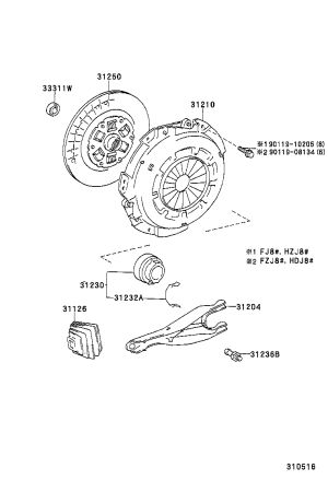 Release Bearing 31230-60181 for Toyota Land Cruiser