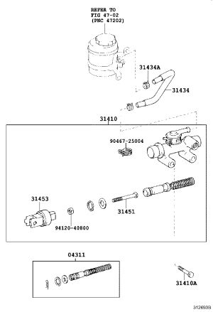 Clutch Master Cylinder 31420-36260 for Toyota Coaster