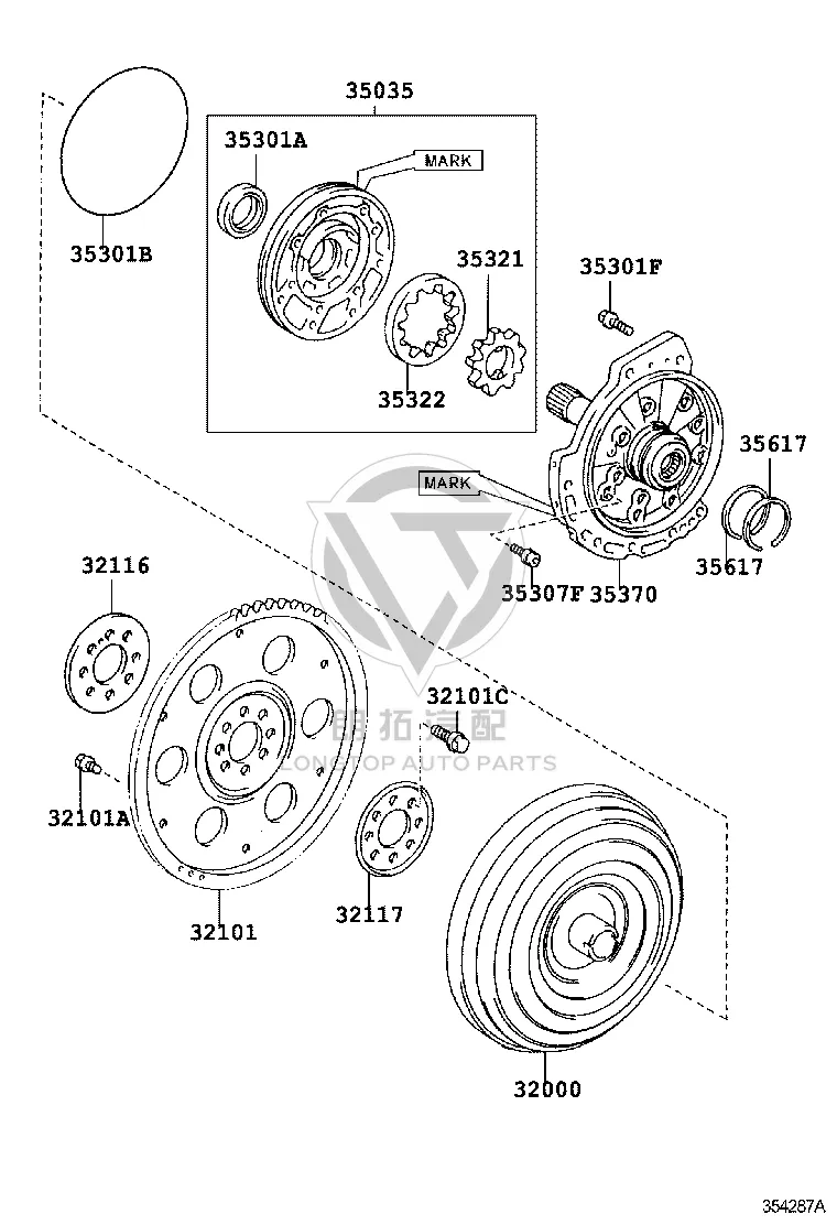 Torque Converter 32000-28160 for Toyota Previa