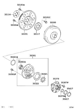 Hydraulic coupling 32000-32160 for Toyota WISH