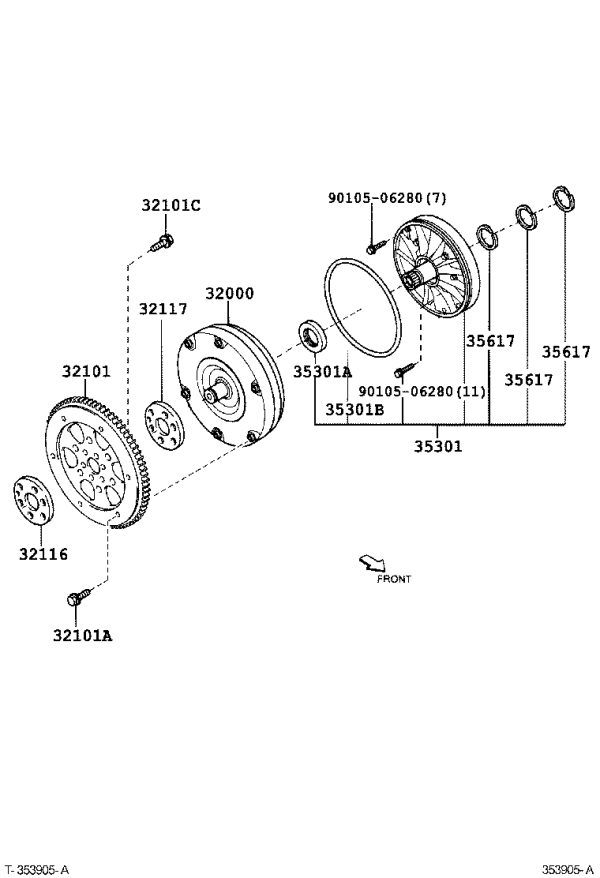 Transmission Oil Pump 35310-52050 for Toyota Vios