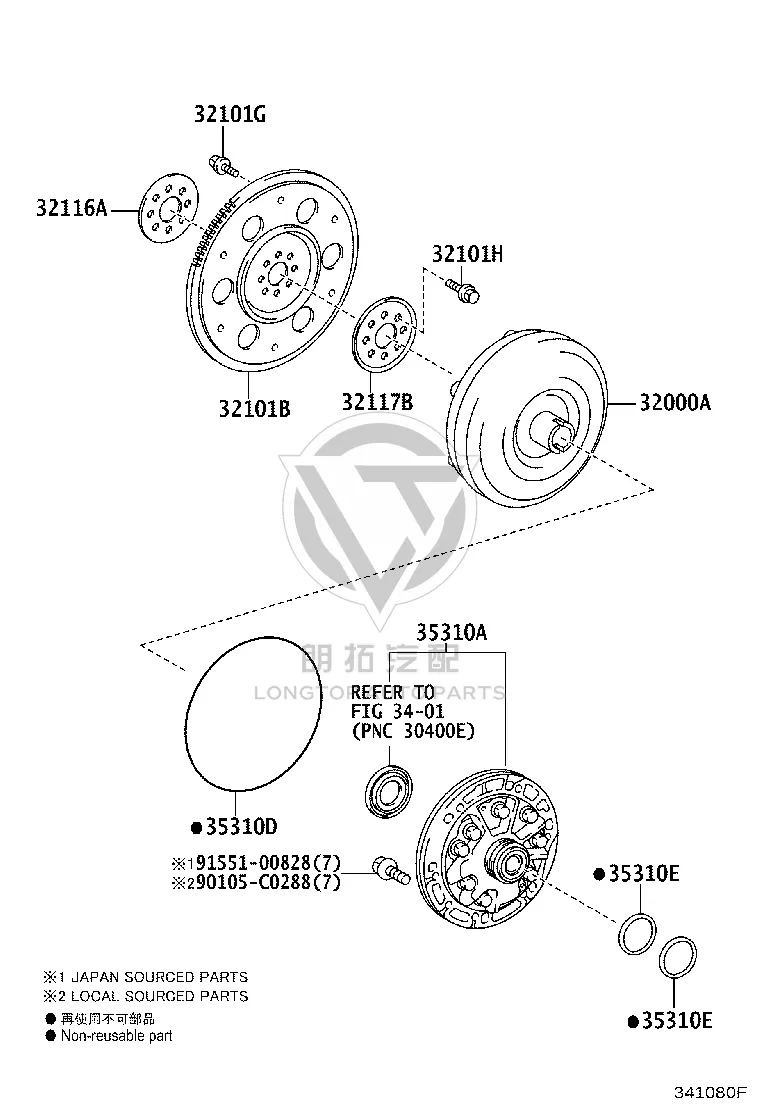 Flywheel 32101-0D030 for Toyota E’Z