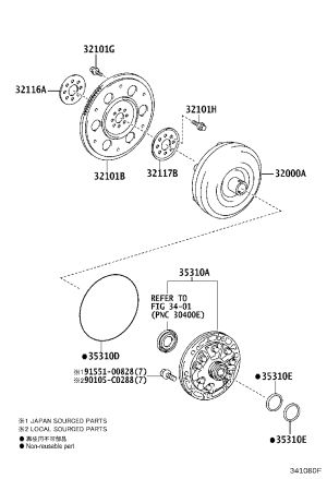 Flywheel 32101-0D030 for Toyota E’Z