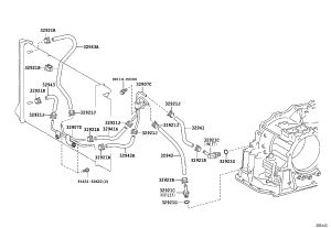 Transmission Oil Cooler Hose No. 1 32943-02160 for Toyota Corolla