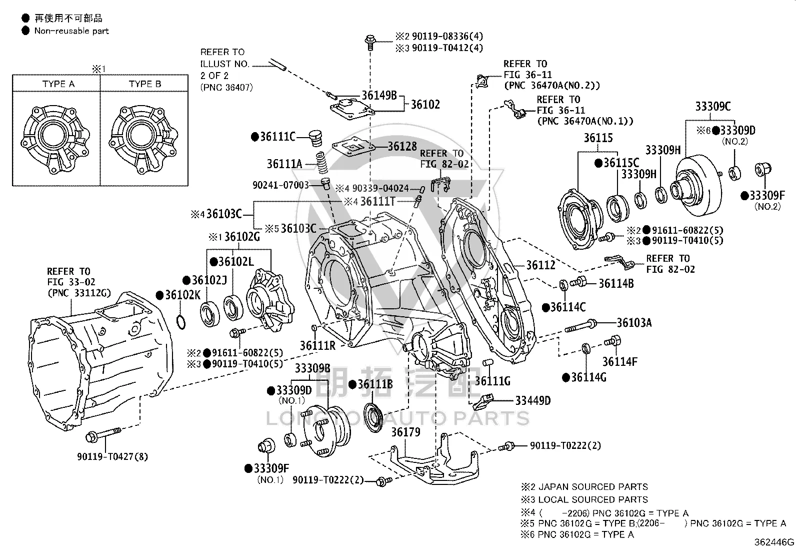 Transfer Case Output Oil Seal 90311-45034 for Toyota Fortuner