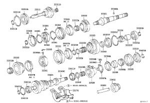 Transmission Output Shaft 33321-60072 for Toyota Land Cruiser