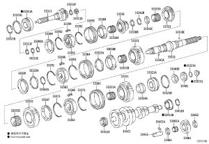 No. 2 Synchronous Meshing Shift Key Spring 33391-36021 for Toyota Coaster