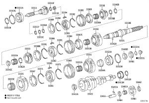Third and Fourth Gear Synchronizer Ring 33368-36051 for Toyota Coaster