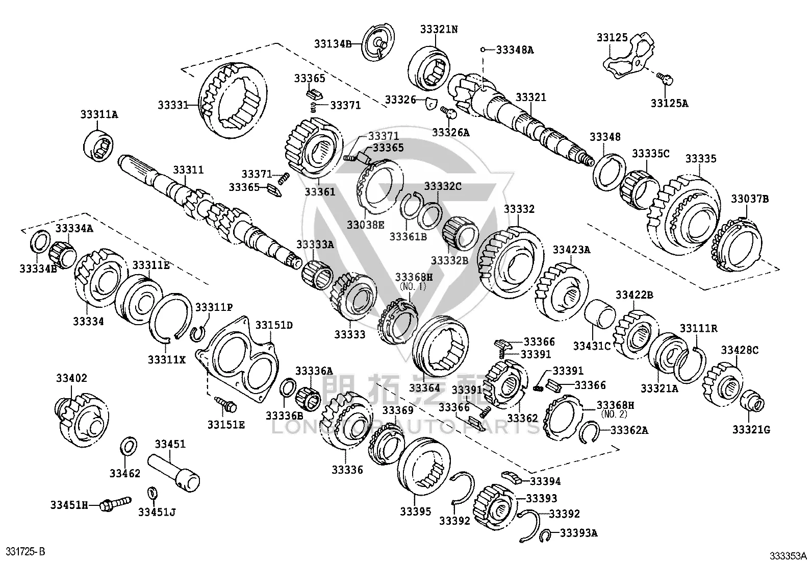 Output Shaft Bearing 90363-C0013 for Toyota Corolla