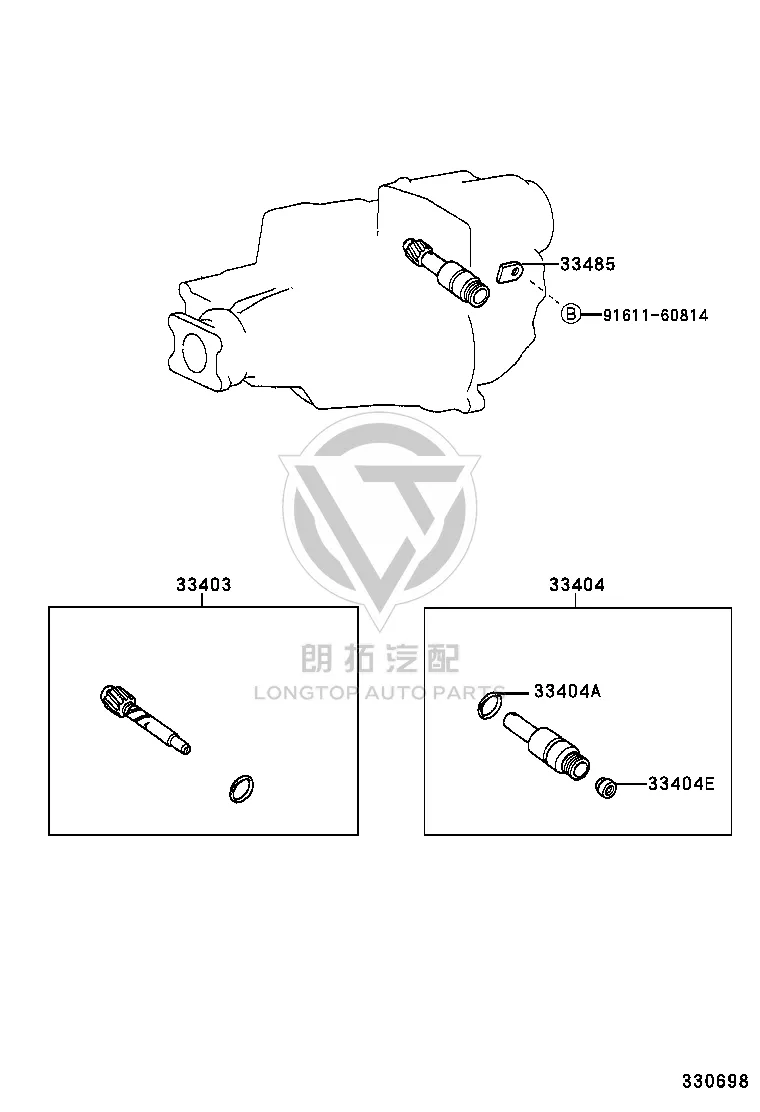 Speedometer Driven Gear Subassembly 33403-69305 for Toyota Land Cruiser