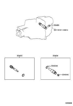 Speedometer Driven Gear Subassembly 33403-69305 for Toyota Land Cruiser