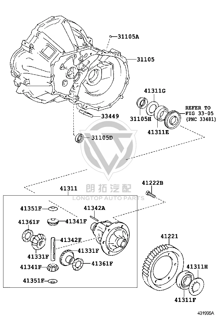 Transmission Magnet 33449-0D020 for Toyota Corolla