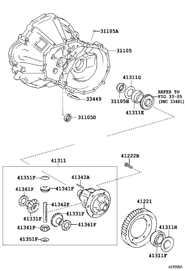 Transmission Magnet 33449-0D020 for Toyota Corolla