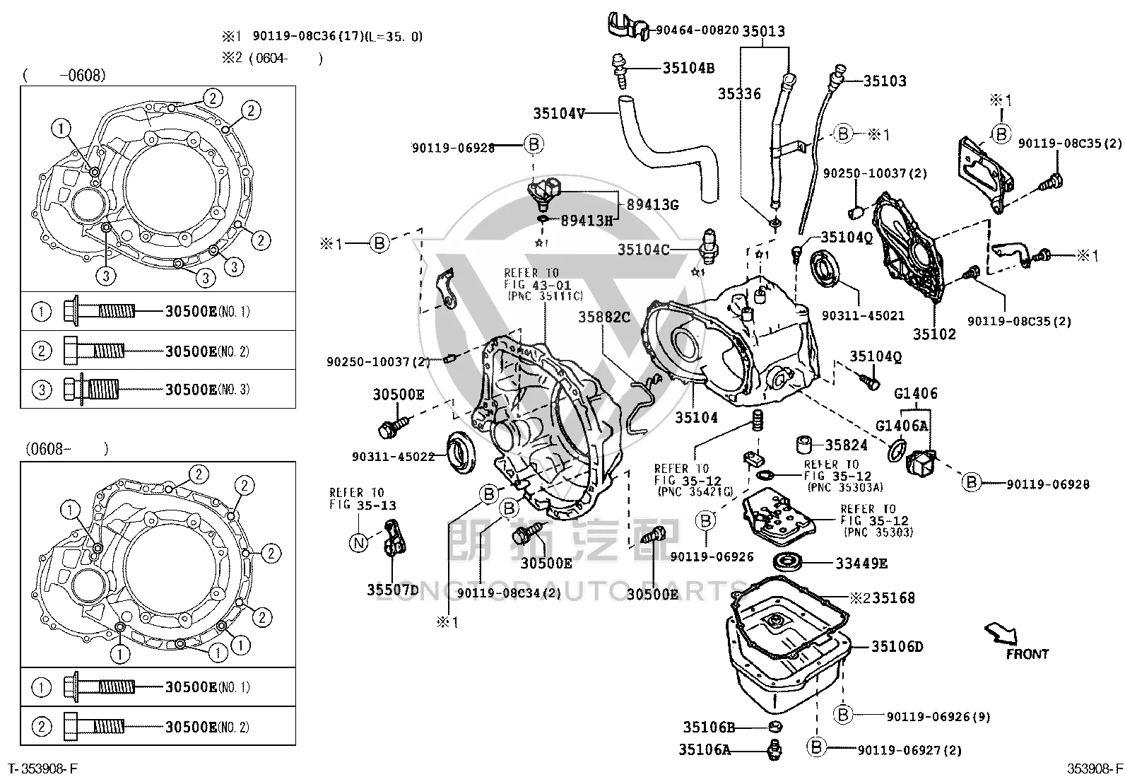 Bolt with Washer 90119-06927 for Toyota Vios