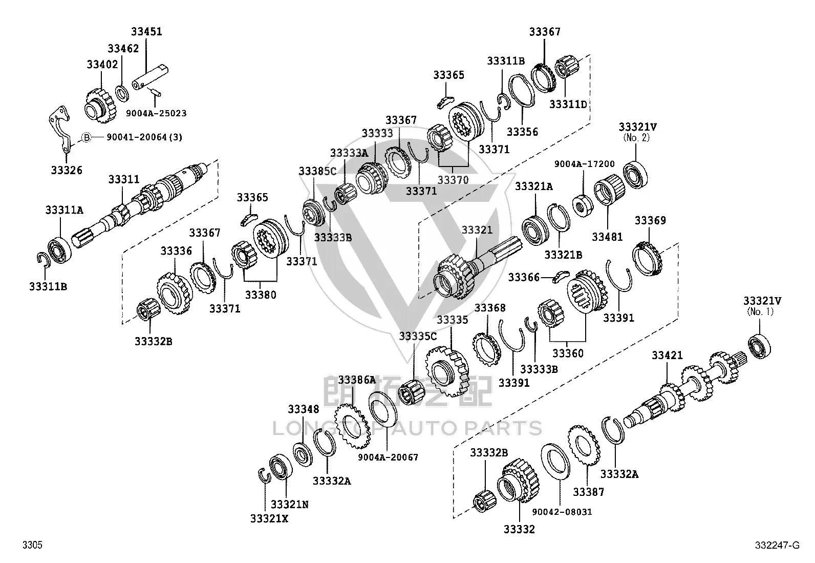 Speedometer Drive Gear (MTM) 33481-87407 for Toyota AVANZA