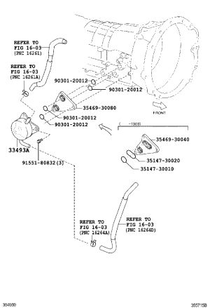 Transmission Oil Cooler 33493-30010 for Toyota Crown