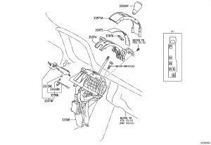Transmission Shift Lever Handle 33504-28040 for Toyota Alphard