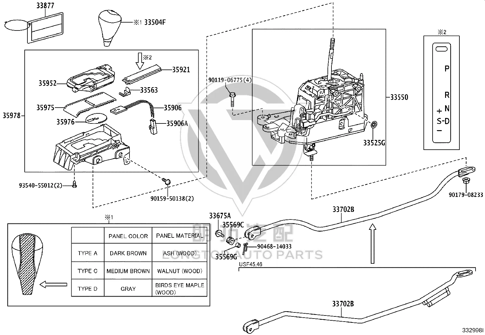 Slide cover (for position indicator light) 35975-50040 for Lexus LS460