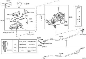 Gear shift mechanism trim panel 35978-50031 for Lexus LS460