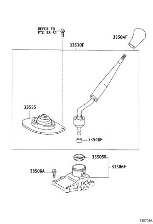 Shift Mechanism Assembly 33506-60100 for Toyota Land Cruiser