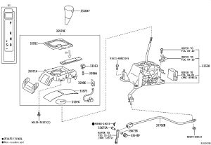 Transmission shift lever 33550-60B40 for Toyota Land Cruiser