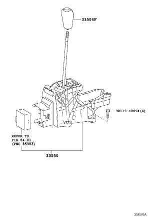 Shift Mechanism Assembly 33550-60A10 for Toyota Land Cruiser Prado