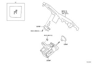 Transmission Shift Lever 33550-76070 for Lexus CT200H
