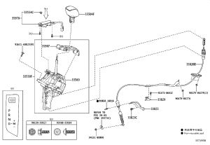 Transmission Shift Lever Assembly 33550-V2030 for Toyota ALPHARD