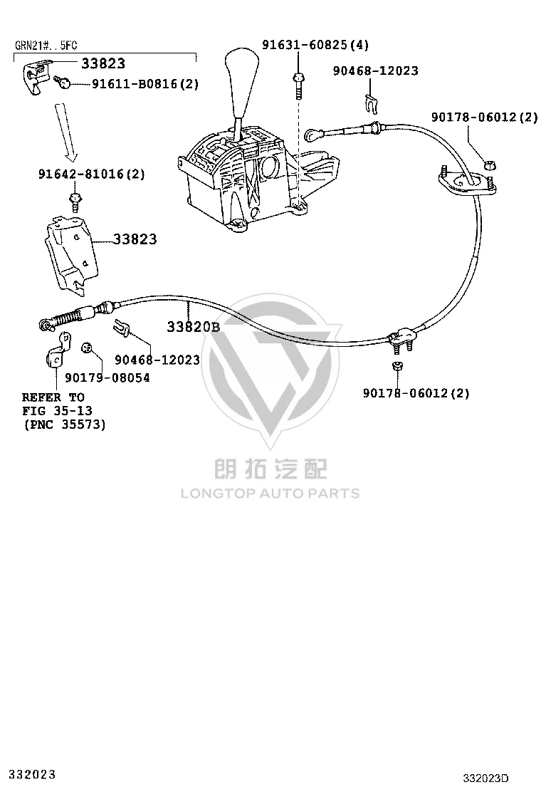 Transmission Shift Cable 33820-60030 for Toyota 4Runner