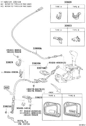 Transmission Control Cable Bracket 33823-20230 for Toyota Corolla
