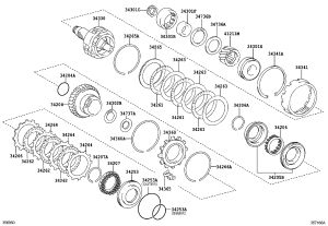 No.2 Low Clutch Disc 34262-33020 for Toyota Camry