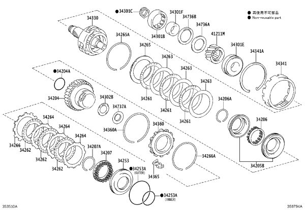 Rubber Ring 90301-44004 for Toyota Alphard