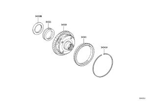 Low-speed Planetary Sun Gear 34321-73010 for Toyota Camry