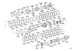 Low Gear One-Way Clutch Assembly 34360-50010 for Toyota Crown